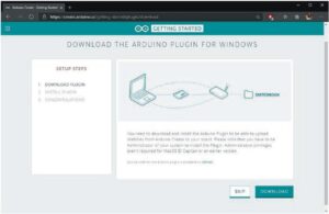 Download the Arduino plug-in for Windows